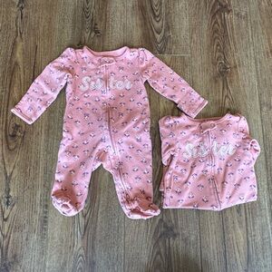 Carter's Pink Floral Footie One Piece